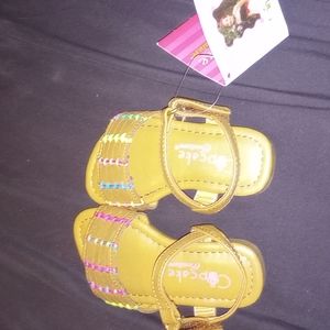 Cognac baby sandles